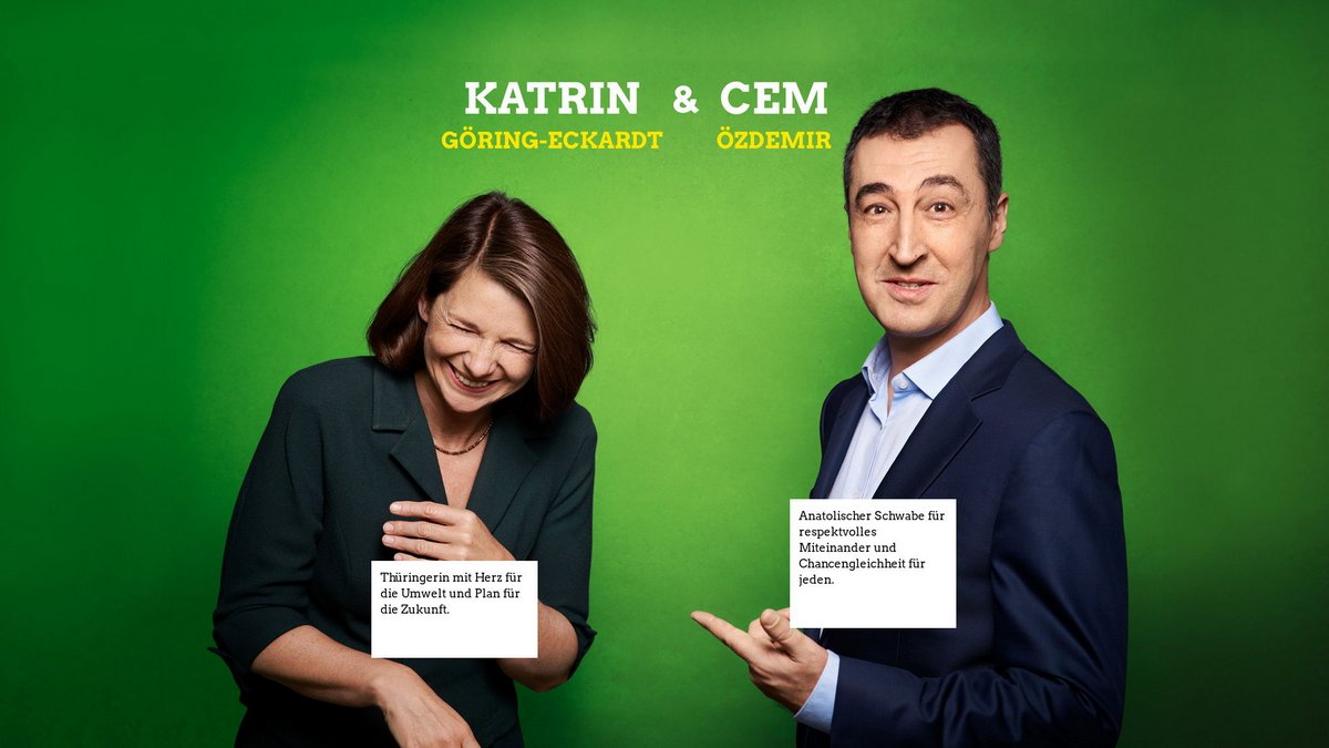 Katrin Göring-Eckardt und Cem Özdemir