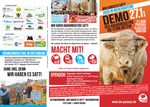 Flyer: Demo Wir haben es satt am 27. Januar 2018 in Passau Niederbayern