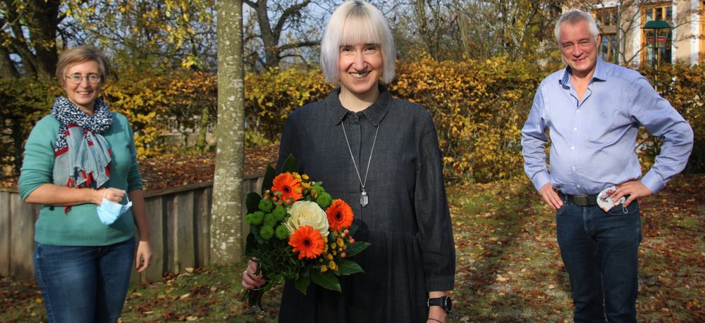 Véronique Coiffet, Bundestagskandidatin Stefanie Auer und Dirk Wildt | Foto: Matthias Weigl