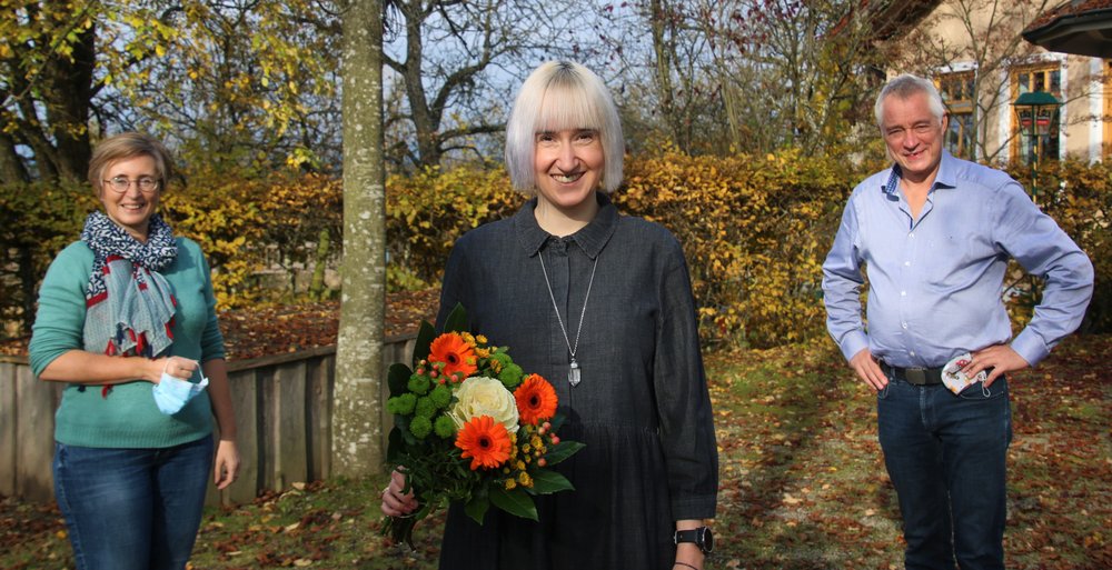 Véronique Coiffet, Bundestagskandidatin Stefanie Auer und Dirk Wildt | Foto: Matthias Weigl