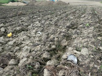 Plastikmüll der Gärtnerei Peschl in Rothof / Neuhaus am Inn