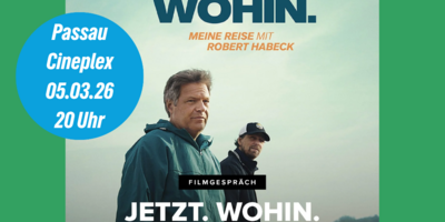 „Jetzt. Wohin. Meine Reise mit Robert Habeck“ mit Online-Filmgespräch mit Regisseur Lars Jessen