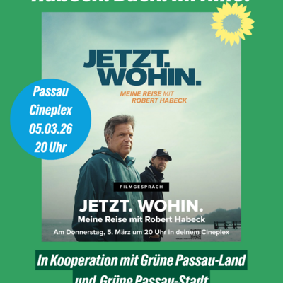 „Jetzt. Wohin. Meine Reise mit Robert Habeck“ mit Online-Filmgespräch mit Regisseur Lars Jessen