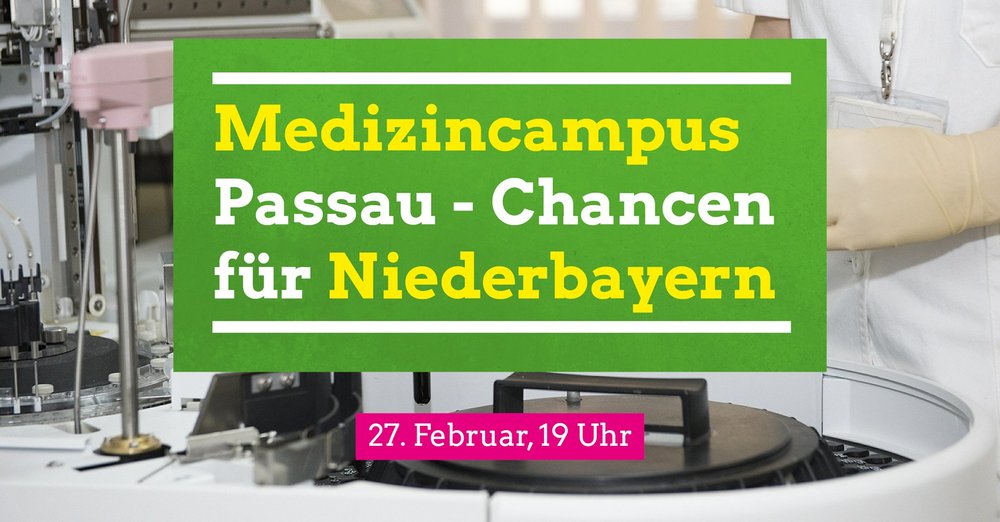 Onlinediskussion "Medizincampus Passau - Chancen für Niederbayern"