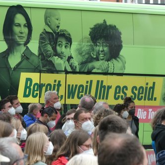 Annalena Baerbock in Passau Foto: Dirk Wildt