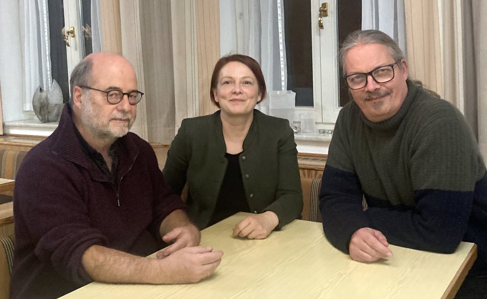 Kreisrat Eike Hallitzky, Landtagsabgeordnete Mia Goller, Kreisrat Sascha Müller Kreisrat Eike Hallitzky, Landtagsabgeordnete Mia Goller, Kreisrat Sascha Müller