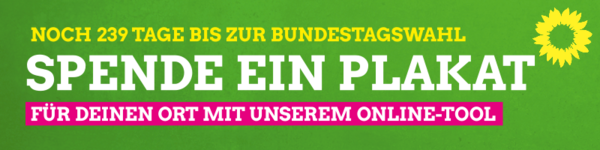 Spende ein Plakat: plakat.gruene.de