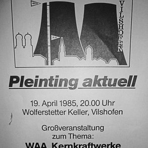 Ein Plakat des Bürgerforums aus dem Jahr 1985.