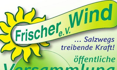Plakat Präsentation Bürgermeister-Kandidat*in Frischer Wind / Salzweg