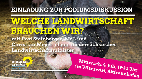 4. Juli 2018: Welche Landwirtschaft brauchen wir? Altfraunhofen, Landshut, Niederbayern. 