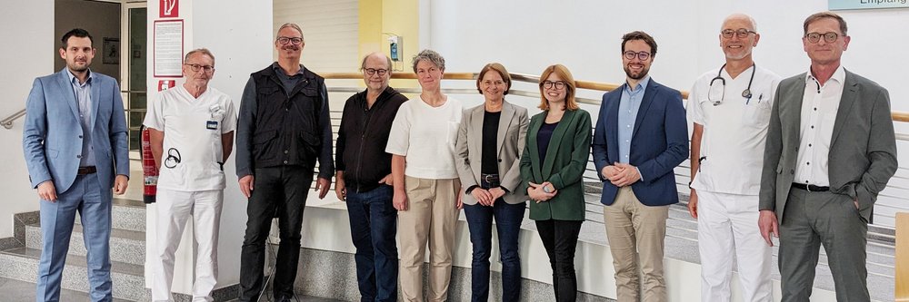 Die Passauer Kreistagsfraktion der Grünen im Dialog mit dem Krankenhaus Wegscheid 