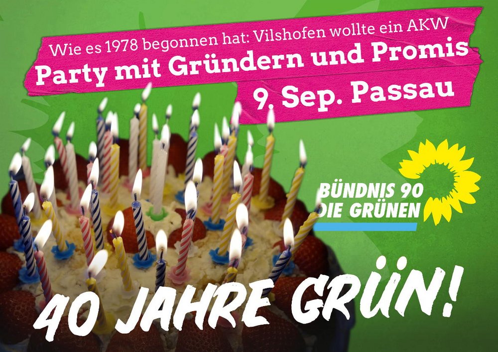 Große Party: Grüne Passau feiern 40 Jahre