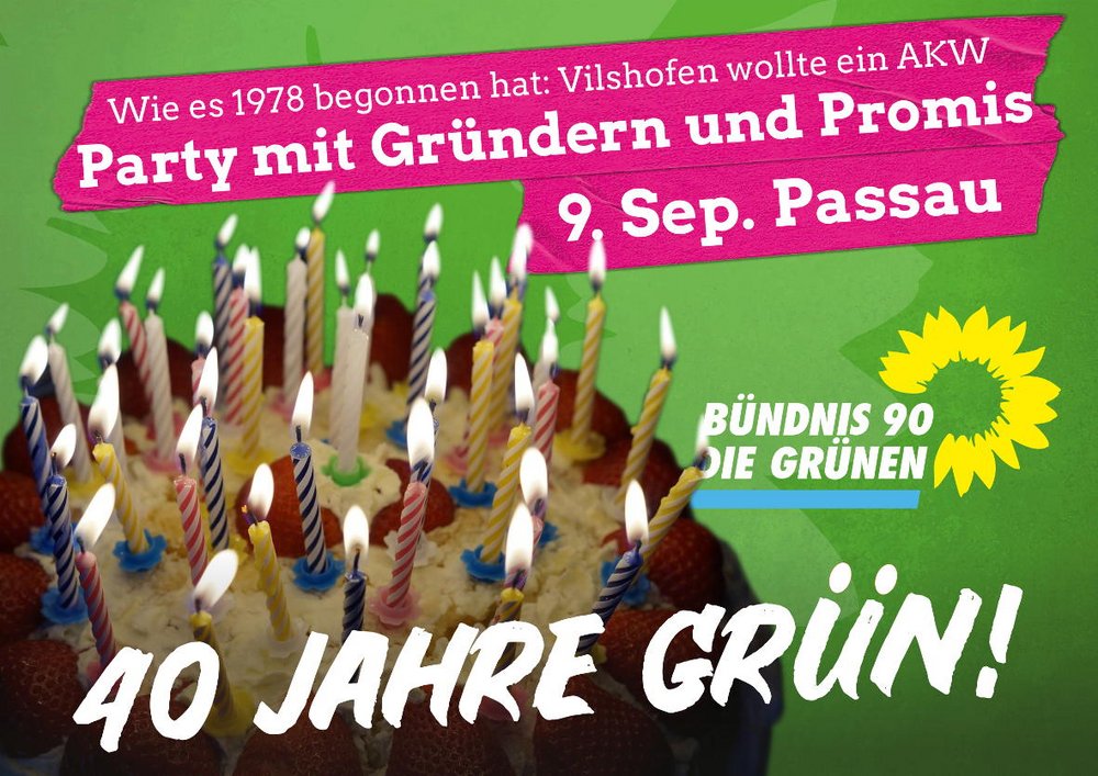 Große Party: Grüne Passau feiern 40 Jahre