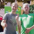 Die grünen Direktkandidaten: Toni Schuberl (Landtag), Dirk Wildt (Bezirkstag)