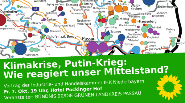 Klima-Kriese, Putin-Krieg und Mittelstand: Vortrag IHK, 07.10.22 Hotel Piockinger Hof