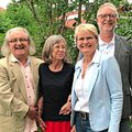 Sie sehen den Kommunalwahlen optimistisch entgegen: (v.l.) Gemeinderat Michael Jovanovic, stellv. Unterbezirksvorsitzende Barbara König, Gemeinderätin und designierte Bürgermeisterkandidatin Sabine Mayerhofer, Gemeinderat Hans Weidmann. -Foto: PNP