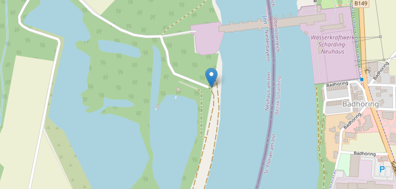 Grenzkraftwerke Neuhaus am Inn, Verbund AG | Quelle: OpenStreetMap