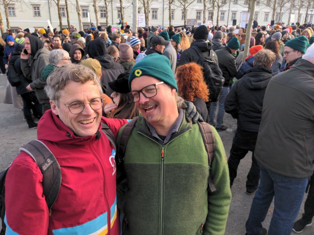 Sascha Müller (Grüne) mit Markus Muckenschnabel (c) Dirk Wildt