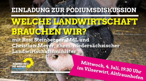 4. Juli 2018: Welche Landwirtschaft brauchen wir? Altfraunhofen, Landshut, Niederbayern.