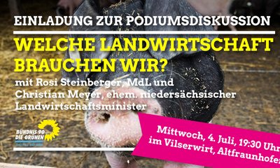 4. Juli 2018: Welche Landwirtschaft brauchen wir? Altfraunhofen, Landshut, Niederbayern.