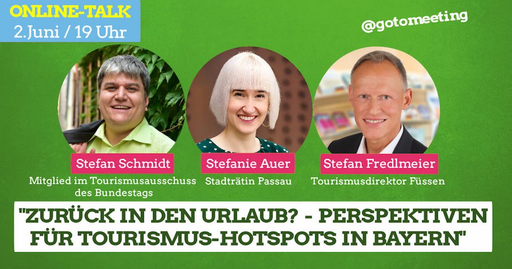 Videotalk "Zurück in den Urlaub? - Perspektiven für Tourismus-Hotspots in Bayern