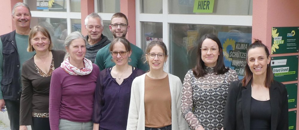 Vorstand Grüne Passau-Land: Sascha Müller, Alexandra Scharinger, Sonja Kessler, Dirk Wildt, Stefan Winklhofer, Simone Rath, Lisa Geiger, Vroni Lippl, Isabel Sicklinger | Foto: E. Hallitzky