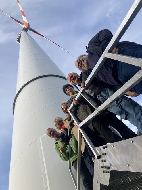 Windrad in Munderfing mit Fraktion Grüne Kreis Passau