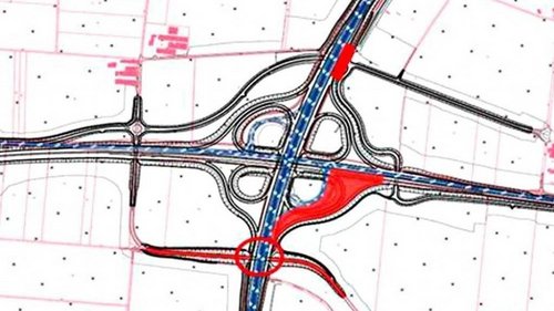 Der Bau des Autobahnkreuzes ist die Krux des Bauabschnittes. | Grafik: Autobahndirektion Südbayern