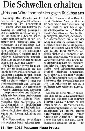 Passau Land Salzweg Ortskerngestaltung Gruene