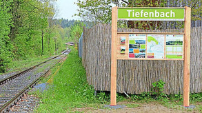 Der Haltepunkt Tiefenbach der Ilztalbahn in Unterjacking wird vorerst weiterhin nur im touristischen Saisonbetrieb bedient. âˆ’ Foto: Schauer 