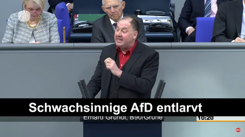 Erhard Grundl entlarvt schwachsinnige AfD