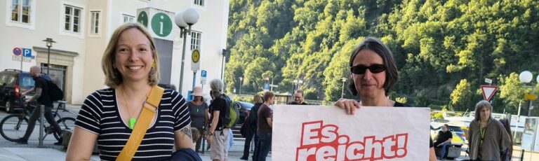 Woller und Regner nehmen an Demo teil