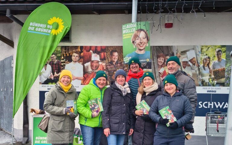 Erfolgreicher Wahlkampfstand in Tiefenbach